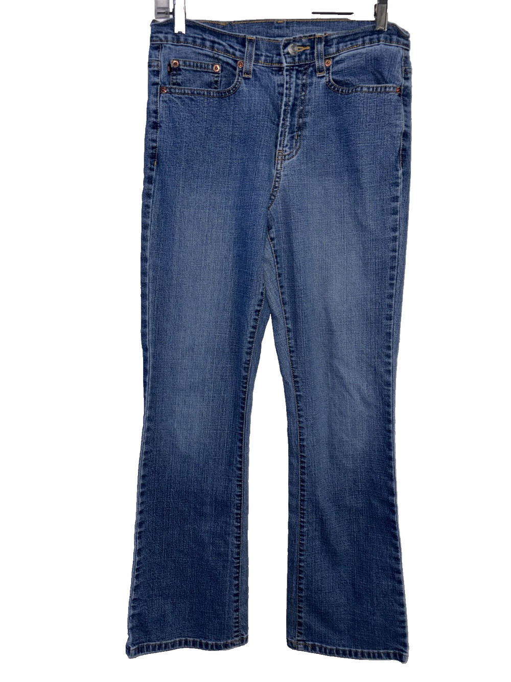 Polo Ralph Lauren Jeans Women 8 Bootcut Blue Denim Stretch Flag Patch 29x29